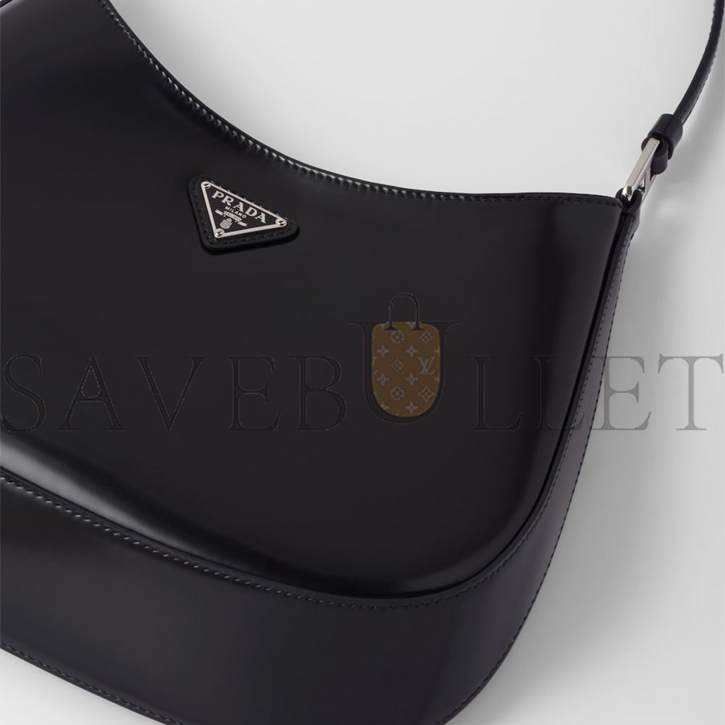 Pra*a cleo brushed leather shoulder bag 1bc499 (27*22*6cm)